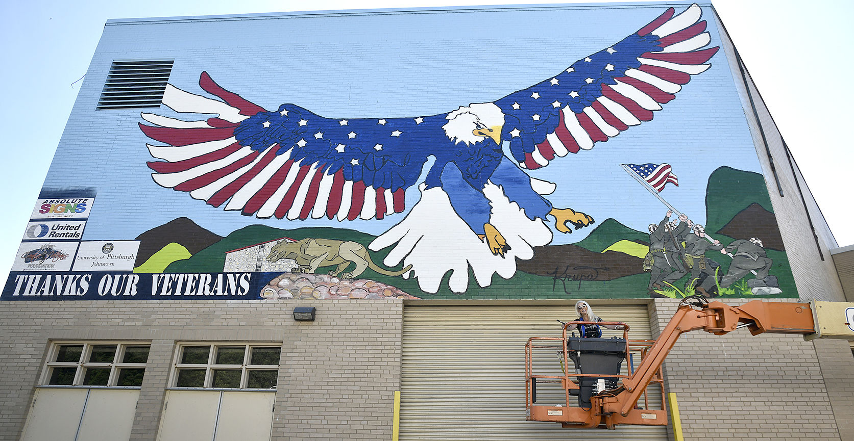 Cambria County War Memorial mural